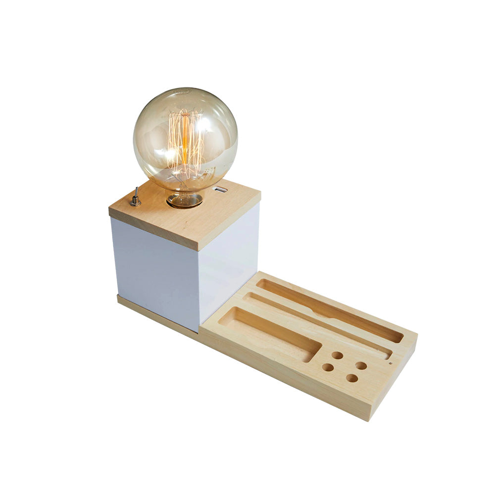 Lámpara de Mesa Foco USB con base